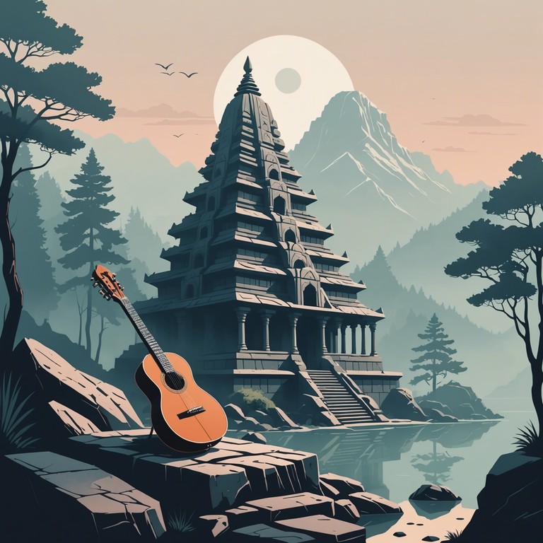 This composition delves deeper into the reflective and melancholic moods of ancient indian music combined with western rock influences. It is an iconic blend that speaks to the soul, encapsulating the feeling of peering back through centuries of lore and emotion, with each note played on the sitar echoing through the corridors of time.