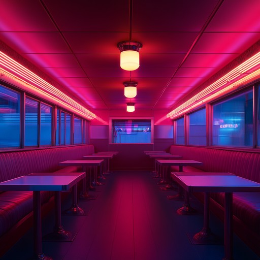 A nostalgic instrumental piece evoking the loneliness of an empty 1950s diner, featuring melancholic, reverb drenched guitar tones that echo through the deserted night. The melody captures the essence of solitary reflection and lost time.