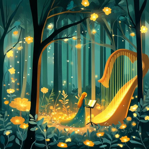 Embark on a euphoric exploration of a mystical woodland, featuring enchanting and whimsical folk rhythms accompanied by natural sounds, creating an otherworldly festive atmosphere.