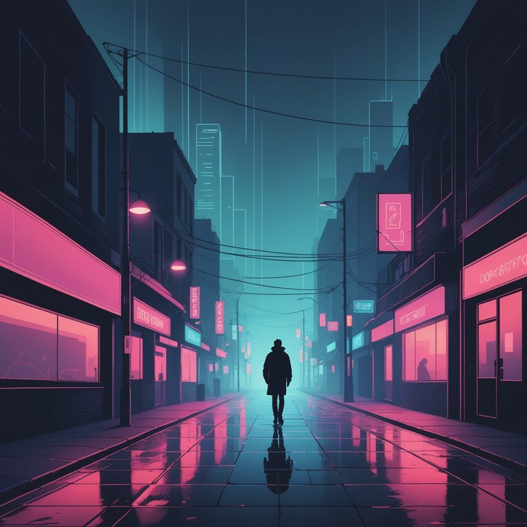 Imagine wandering through misty, deserted city streets at twilight, where the echo of distant, rhythmic garage beats meets the haunting melodies of a synthesizer, crafting an atmosphere that's both nostalgic and foreboding