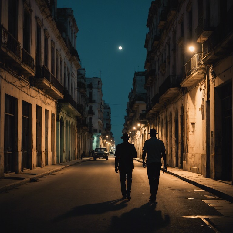 This track features a deep, soul stirring mixture of traditional afro cuban rhythms combined with melancholic melodies that evoke a nostalgic and somewhat somber evening in havana. The song's gentle pulses and reflective tones create a vivid soundscape of longing and introspection amidst the vibrant cultural backdrop.