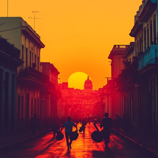 An upbeat instrumental track blending traditional afro cuban percussion with lively brass melodies, evoking the joy and optimism of a sunrise in havana.