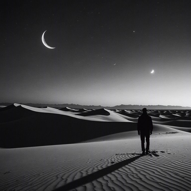 Uncover the depths of the night as soft whispers travel across the sands, creating a soundtrack for the lonesome and the contemplative. Experience the eerie beauty and solitude of the desert under a blanket of stars.