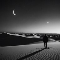 eerie solitude in desert's embrace.