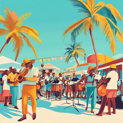 This instrumental track captures the vibrant spirit of rumba with cheerful melodies and energetic rhythms. The music brings to life images of dancing under the sun, joyous celebrations, and the warmth of the caribbean.