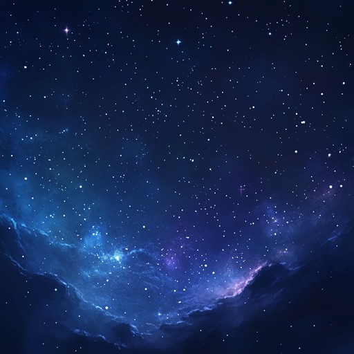 Experience an ethereal ambient composition that transports listeners through a tranquil voyage among the stars, featuring delicate textures and soothing harmonies that evoke a sense of peace and wonder.