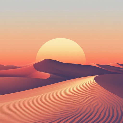 This instrumental piece features soft percussion and gentle wind instruments, creating a serene and reflective atmosphere that transports the listener to a tranquil evening in a distant desert. The melodies are inspired by timeless middle eastern influences, with a focus on evoking warm, tender emotions.