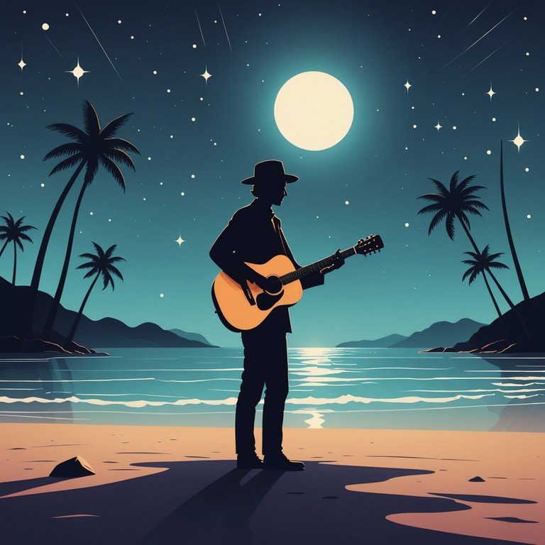 A serene latin instrumental featuring gentle nylon string guitar melodies that evoke the soothing ambiance of a warm, starry evening. Harmonious and subtle, the music transports listeners to a place of peace and cultural beauty, blending traditional latin rhythms with tender melodic expressions.