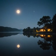 guitars murmur under tranquil moonlit skies