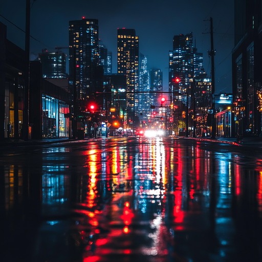 An instrumental track that captures the essence of a quiet city at night, combining mellow r&b grooves with soulful melodies to evoke feelings of introspection and warmth.