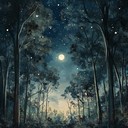 a soft orchestral piece echoing the serenity of night sky