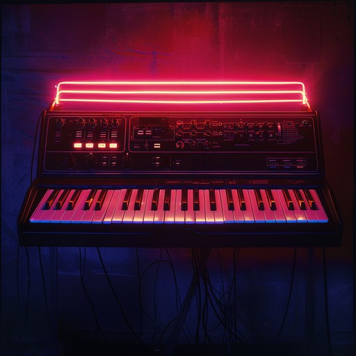 A captivating, dynamic instrumental track weaving new wave electronic textures with dramatic and nostalgic elements. Lush, evolving synth pads underpin intricate melodies, creating a tension filled, atmospheric soundscape.