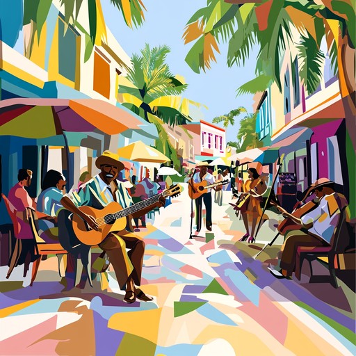 Cheerful and rhythmic reggae melodies designed to evoke sunny vibes. Featuring upbeat guitar rhythms and joyous brass sections, this vibrant track captures the essence of tropical beaches and lively summer days.