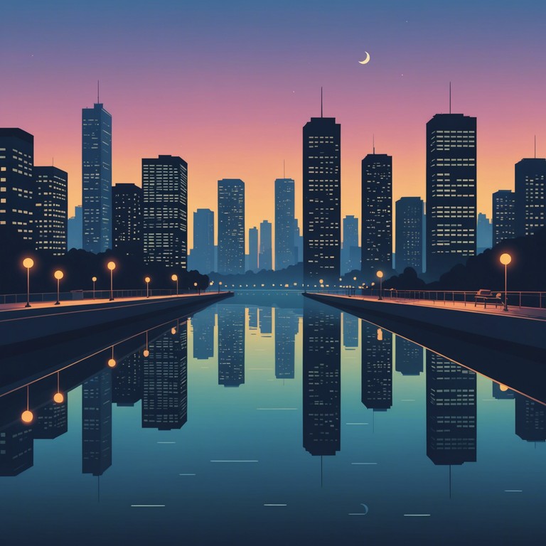 Immerse yourself in the soothing sounds of this harmonious blend, designed to calm and provide a reflective backdrop for tranquil evenings. Featuring a minimalist approach with lush electric piano chords and subtle synth textures.