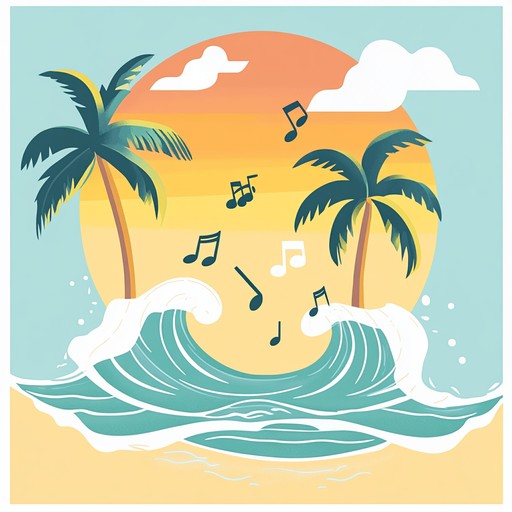 A vibrant instrumental piece capturing the essence of a sun drenched island. The track features bouncy rhythms, echoing delay effects, and a playful atmosphere that transports listeners to a carefree beach setting. Light hearted synths and bright percussion create an infectious groove that keeps the energy high.