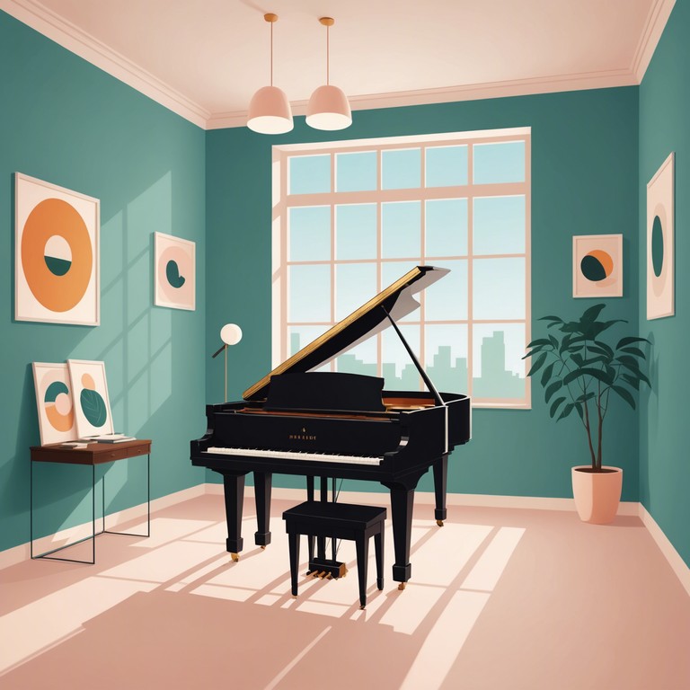 Imagine a solitary art gallery, where each painting is paired with a unique piano note that enhances the observer’s emotional connection to the art.