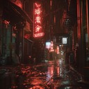 mysterious electronic soundscapes reflecting a futurist cyberpunk world