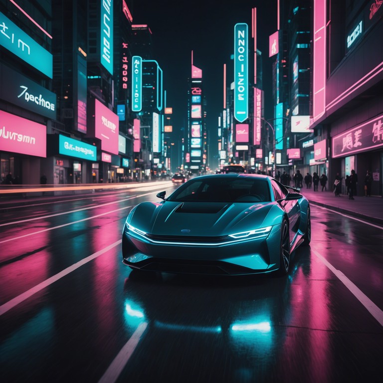 Feel the energy of the city with this vibrant track, where bold synth sounds create a rich tapestry of night driven excitement, perfect for an urban exploration adventure or a futuristic racing game.