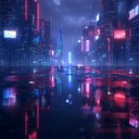 haunting melodies capturing a dystopian cyberpunk future’s longing