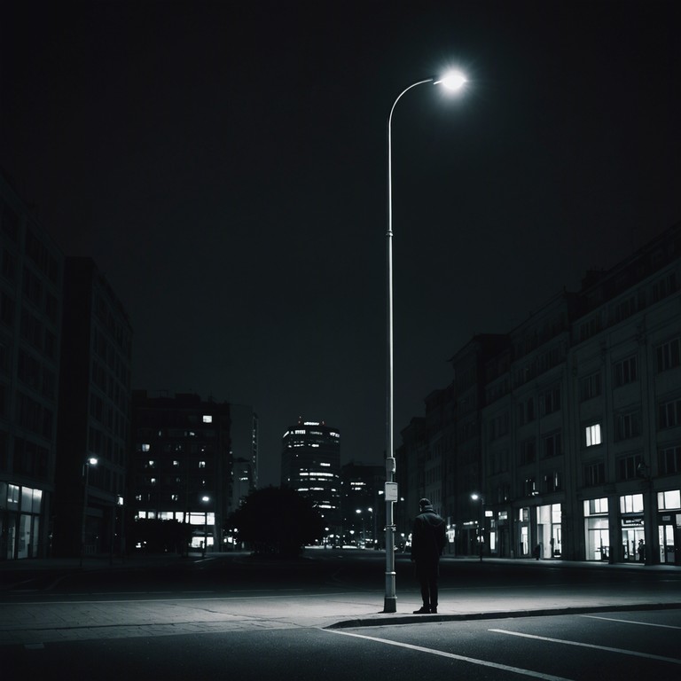 This composition captures the essence of a solitary late night walk through rain slicked city streets. With each mellow beat and soft melody, it evokes feelings of introspection and the tranquility of urban solitude at night.