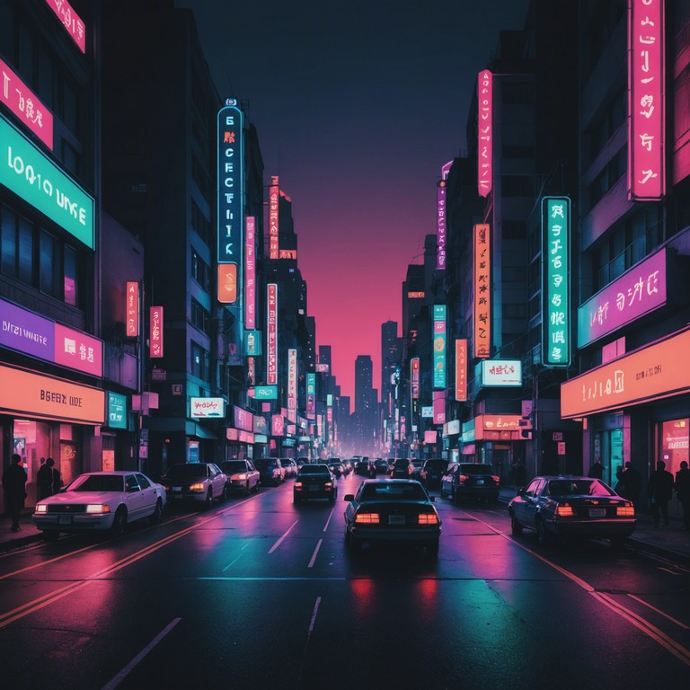 An instrumental track that captures the essence of city nightlife through electrifying beats and dynamic tempo shifts, meant to embody the hustle and vibrancy of urban life at night. The track keeps an undercurrent of hard hitting rap rhythm, overlaid with the brightness and energy of animated city scenes.