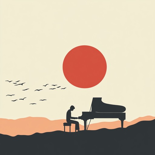 A gentle instrumental piece led by piano, portraying the tranquil moments just before dawn, where the world is still and filled with quiet anticipation.