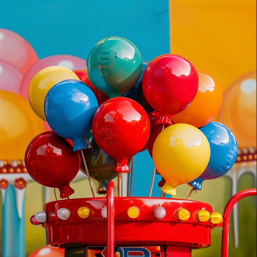 This track captures the essence of a joyful carnival using toy instruments like glockenspiel, toy piano, and playful synths. It creates an upbeat and carefree atmosphere with vibrant and spirited melodies, making you feel like you're in a world full of colorful toys and boundless happiness.