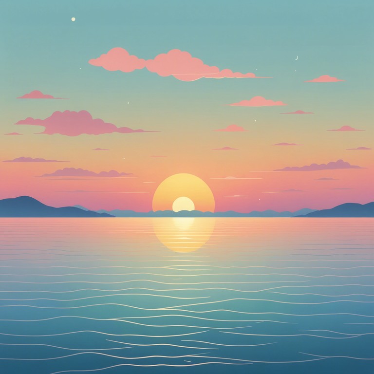 A playful, gentle tune emulating the serene, joyful moment of sunrise using whimsical melodies that invoke a sense of light hearted joy. The music flows with a calm, breezy dynamic, reminiscent of morning light playing on water