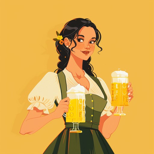 This energetic polka tune is perfect for oktoberfest celebrations and bavarian-themed events. Featuring a bouncy oompah beat and lively accordion melodies, it instantly transports listeners to a jovial beer hall atmosphere. The spirited arrangement includes playful interludes with clarinets, tubas, and glockenspiels, evoking the carefree spirit of traditional german folk music. Grab a stein, link arms, and get ready to dance the night away to this infectious polka!