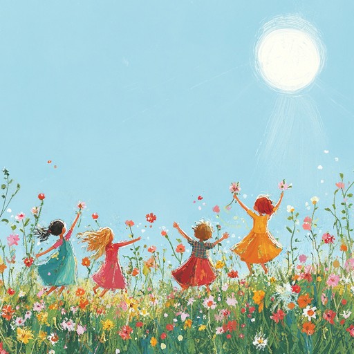 An instrumental waltz that embodies the lightheartedness and joy of spring, with playful melodies that evoke images of blooming flowers, gentle breezes, and children dancing in sunlit meadows.