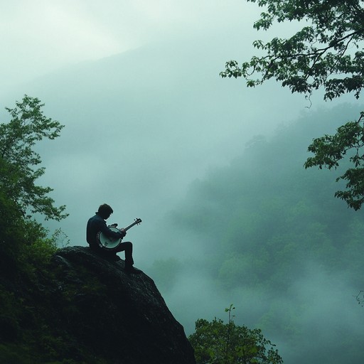 Immerse in a soulful bluegrass journey through deep, heartfelt emotions, featuring intricate banjo plucking and a melancholic undertone, capturing the essence of life's trials and tribulations in the appalachian hills