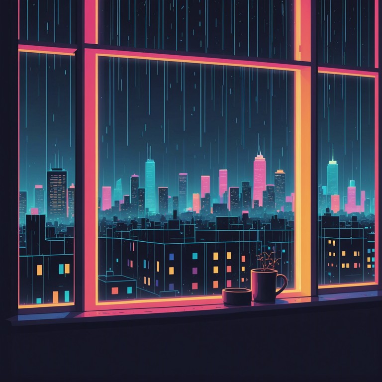 City lights, soft echoes deepens the emotional journey into a cybernetic world, focusing on soft layers and thriving pulses of heartwarming tones that reflect a serene acceptance and hopeful outlook toward a future intertwined with technology