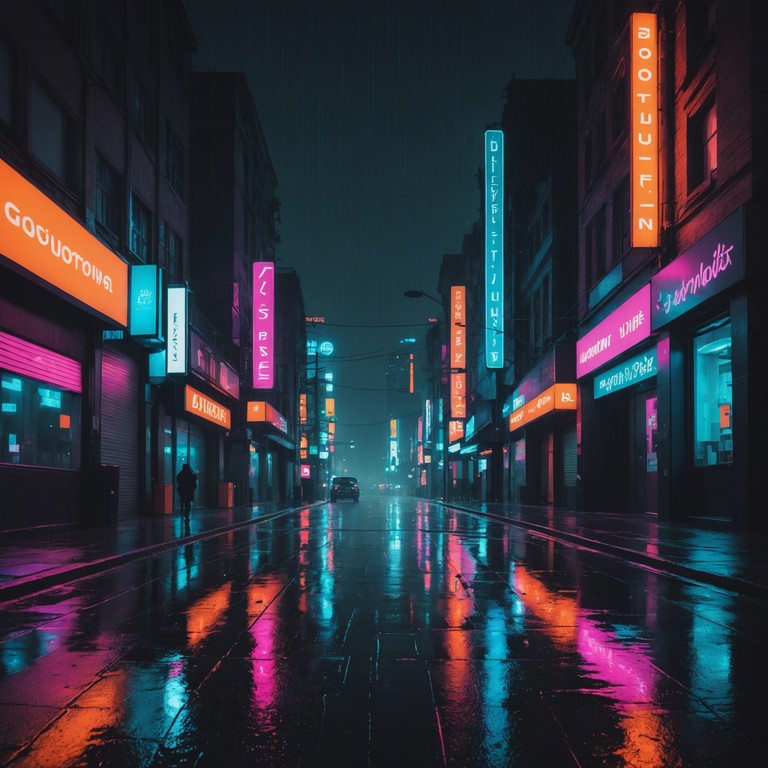 Imagine a gentle rainfall at night, neon lights reflecting on wet pavement, as soft, whispering synthesizers blend with a steady, comforting rhythm. The sound invites an introspective journey through a serene, urban landscape during the 1980s. This track uses iconic 80s synths to set a mood that's both nostalgic and tranquil.