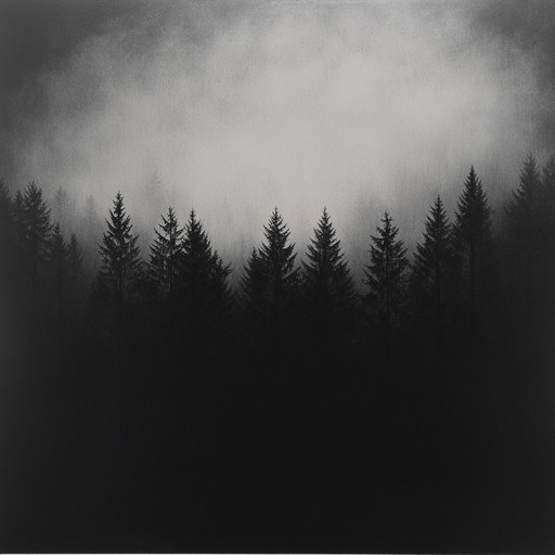 This track uses minimalist sound layers to create a deeply unsettling atmosphere where haunting melodies and sparse, echoing noises evoke images of desolate, otherworldly landscapes. A low, continuous drone simulates the hum of unknown machinery or the wind in a ghostly void, while occasional dissonant harmonics and whispering noises create spikes of tension.