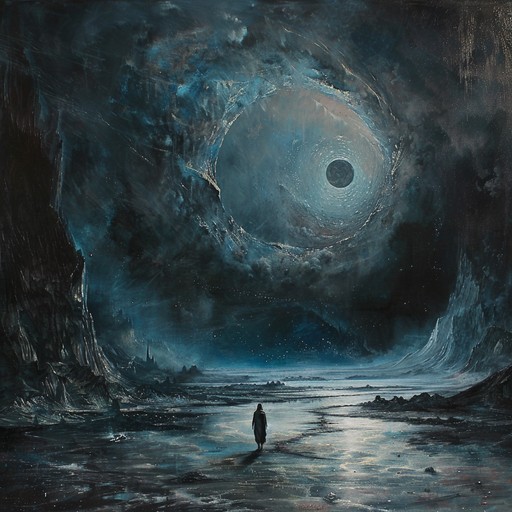 Delve into the depths of the unknown with this atmospheric composition. Ethereal pads and distant, reverb-drenched melodies create a sense of vast, empty spaces, while eerie sound effects and subtle percussion elements add an unsettling undertone. The piece slowly builds in intensity, culminating in a climax that leaves the listener questioning the nature of reality itself