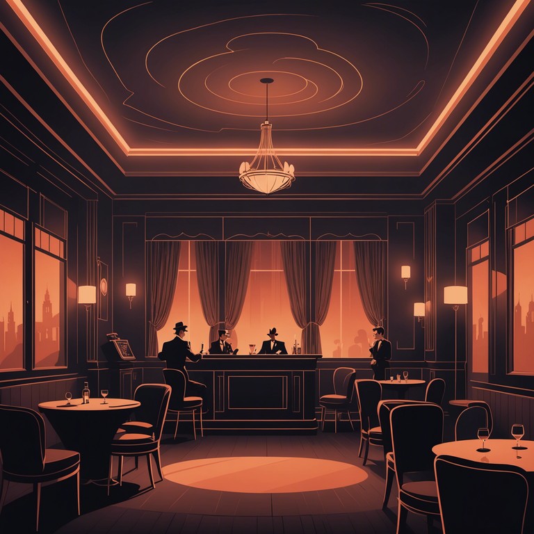 A piece that captures the intrigue and allure of a forgotten cabaret evening; its ghostly echoes invite you to lose yourself in its mysterious charm.