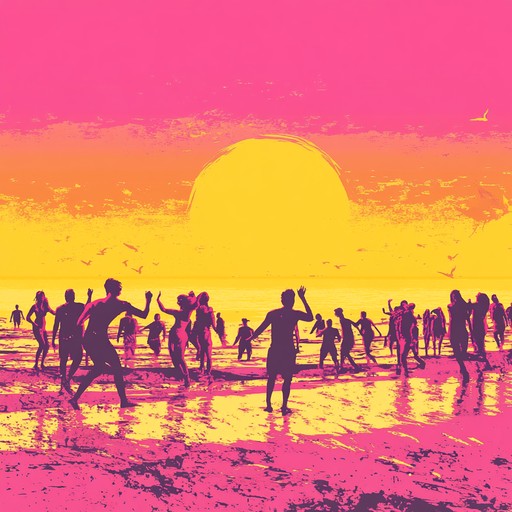 This track bursts with sunshine energy, combining syncopated rhythms and vibrant melodies to evoke endless beach parties. Ideal for festivals and joyful gatherings, it blends punchy basslines with shimmering synths, capturing the essence of carefree days under a blue sky.