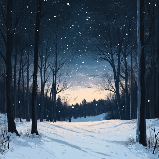 A gentle instrumental piece that captures the serene beauty of a snowy landscape, blending the haunting tones of a solo harp with soft atmospheric layers to evoke a sense of wonder and peace during the holiday season.