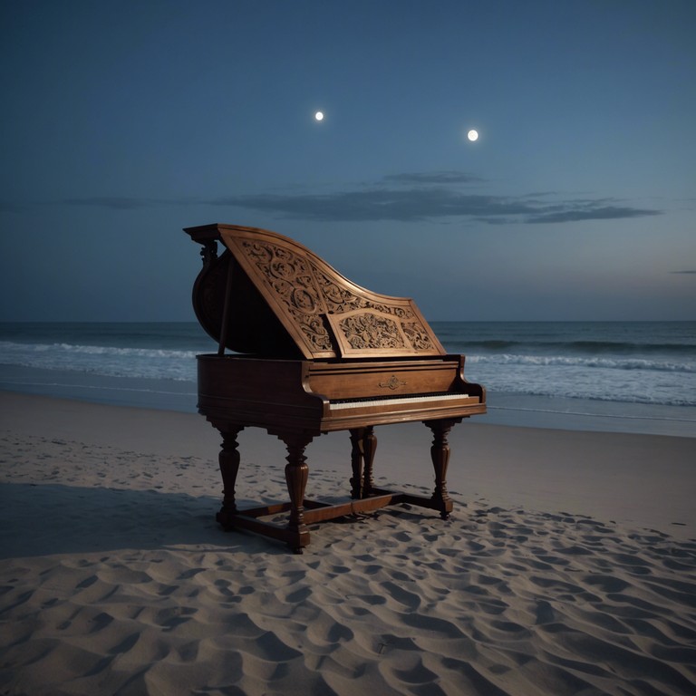 This piece melds the structured beauty of baroque with the serene and mystical sounds inspired by the oceanic life. The harpsichord sets a classical tone, enriched by layered sounds emulating the rhythmic, soothing patterns of the sea, creating a unique aural experience that bridges centuries and cultures.