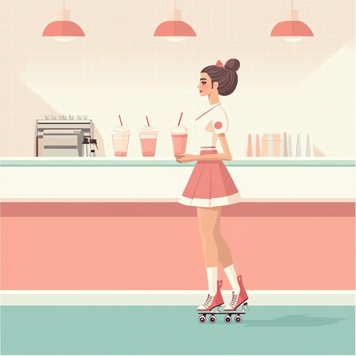 This track blends the classic feel of a 1950s diner jukebox with contemporary electronic elements, creating a nostalgic yet fresh sound. The essence of the 1950s rock and roll is captured with a modern twist, perfect for reviving the old school charm while appealing to the present audience. The instrumental arrangement centers around a vintage electric guitar complemented by modern synthesizer layers, balancing the old with the new seamlessly.