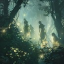 mysterious and calming voyage through a mythical woodland