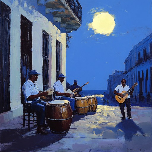 Capturing the heart of havana's nights, this track melds emotive strings with lively conga rhythms. It tells a story of longing and joy, reflecting the vivacious soul of afro cuban culture.