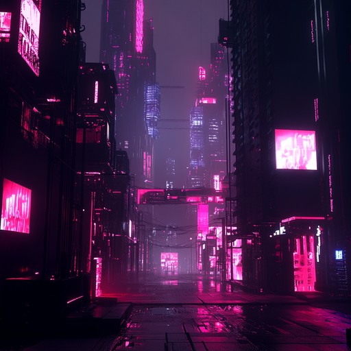 A k pop track that blends dark, menacing beats with eerie, synthetic melodies. The song conjures images of a dystopian cityscape, where neon lights flicker ominously against a backdrop of shadowy figures and hidden dangers. The energetic rhythm and aggressive electronic elements contrast with the haunting undertones, creating a compelling and intense atmosphere.