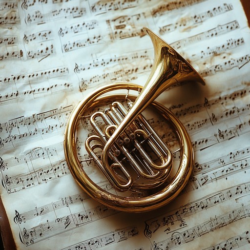 This piece blends majestic melodies with nostalgic harmonies, transporting listeners back to the elegance and grandeur of royal times through the rich tones of the french horn and chamber arrangements.