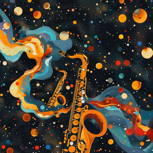 This song fuses the improvisational soul of classic jazz with the expansive soundscapes of modern electronic music. Picture a cosmic journey through time and space, where saxophones meet synthesizers and ethereal pads float around funky bass lines. Bold solos, syncopated rhythms, and intricate melodies come together in a lush electronic backdrop, creating a unique and compelling auditory experience.