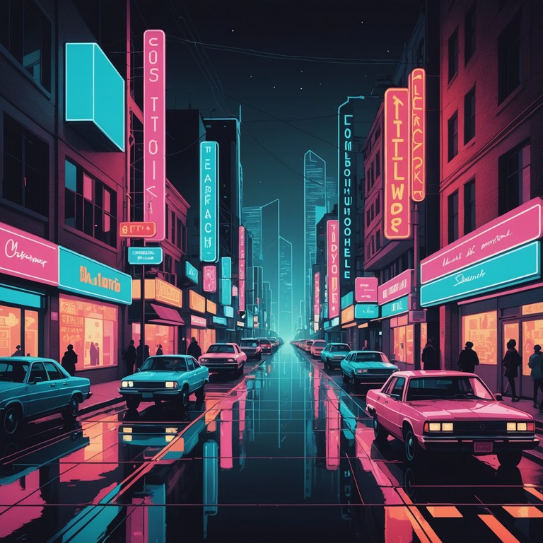 In a landscape cluttered with neon lights and shadowy figures, this track echoes the sound of hope amid the grit of a futuristic city. The music utilizes rapid beats and layered synths to convey a journey from darkness to light, symbolizing hope and renewal in the cyberpunk realm.