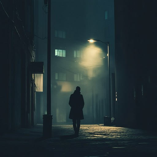 A haunting instrumental j pop track combining ethereal synth melodies with a sense of lingering mystery, portraying the atmosphere of silent city nights under neon lights.