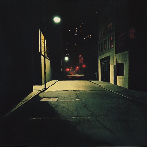 An instrumental piece that captures the melancholy and suspense of late night reflections, blending vintage guitar tones with a slow, brooding rhythm reminiscent of 1950s noir soundtracks