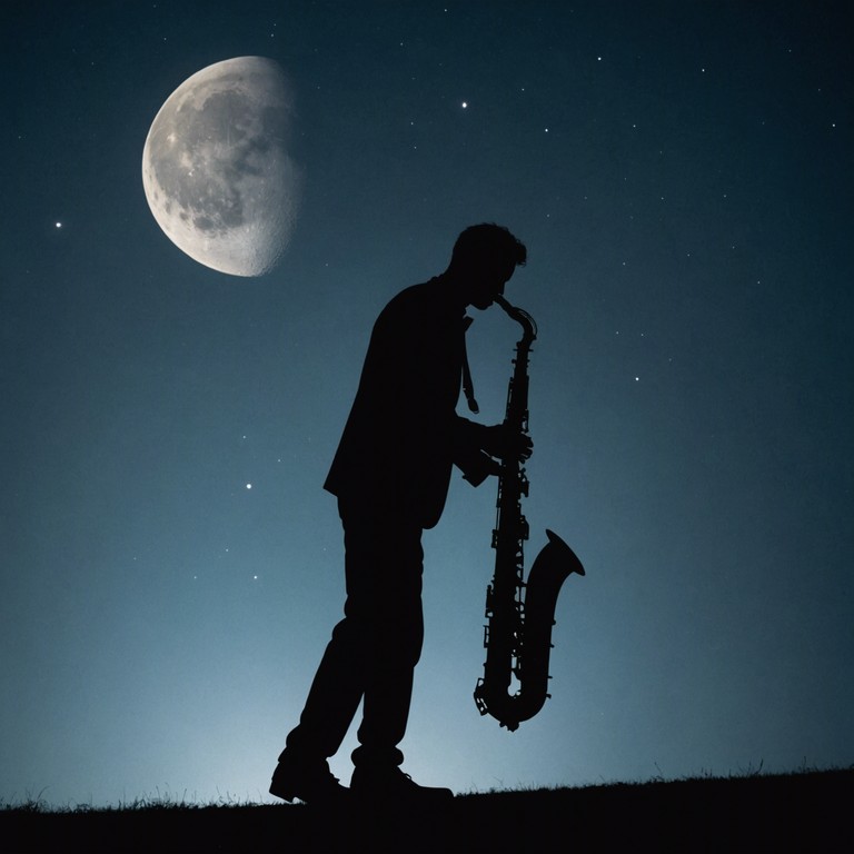 Combining the velvety textures of smooth jazz with the moody undertones of goth, this track creates an immersive soundscape where soft saxophone tones meet dark, brooding rhythms, evoking a sense of mystery and introspection. The song flows like a calm river at midnight, drawing listeners into a serene yet slightly unsettling world of beauty shadowed by darkness.