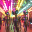 euphoric beats for an alien themed futuristic carnival party.